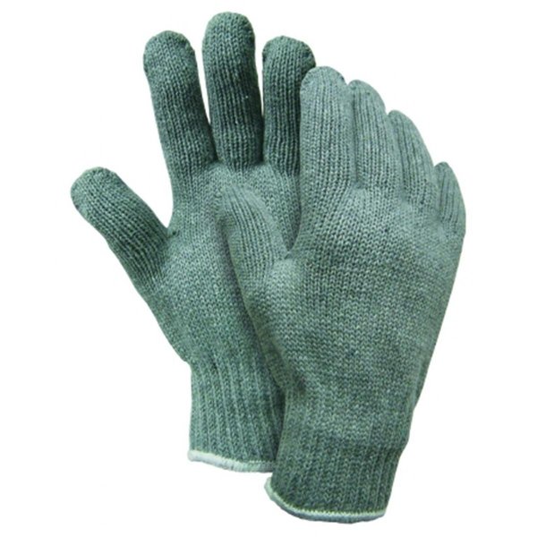 Eat-In Heavy Weight String Knit Gloves; Small; Gray EA436575